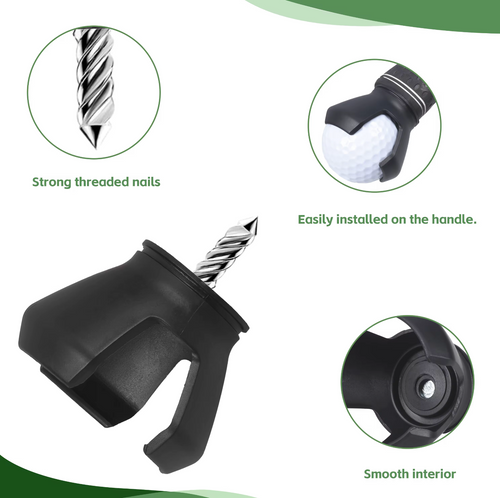 Golf Ball Retriever Attachment for Putter Grip