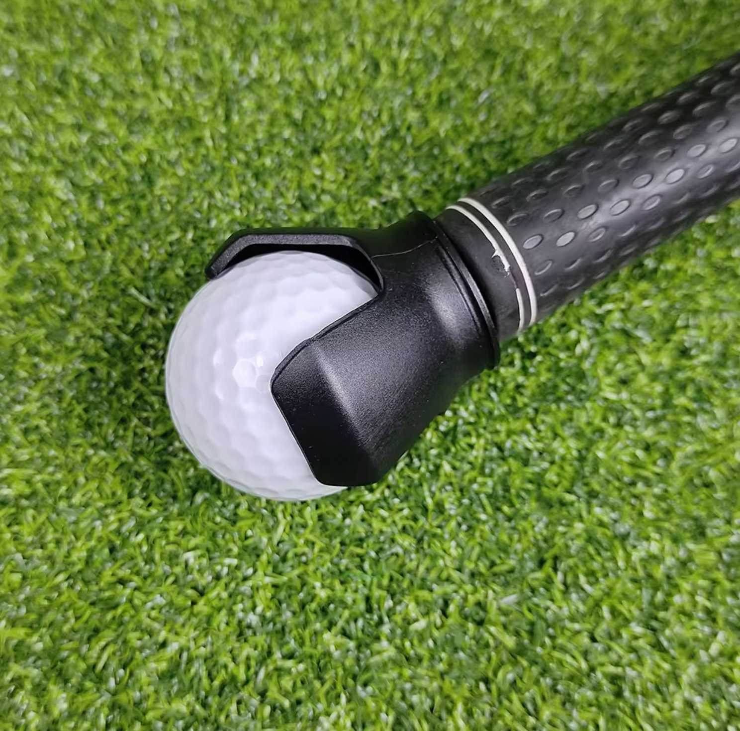 Golf Ball Retriever Attachment for Putter Grip