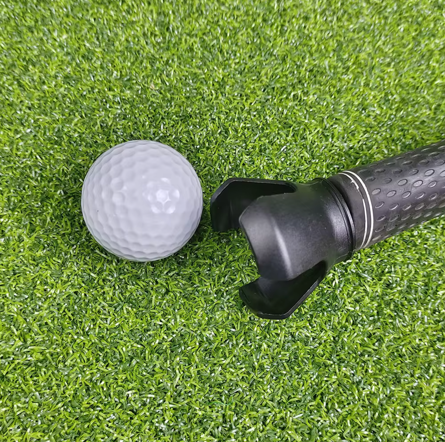 Golf Ball Retriever Attachment for Putter Grip